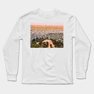 Los Angeles Vintage Post Card Long Sleeve T-Shirt